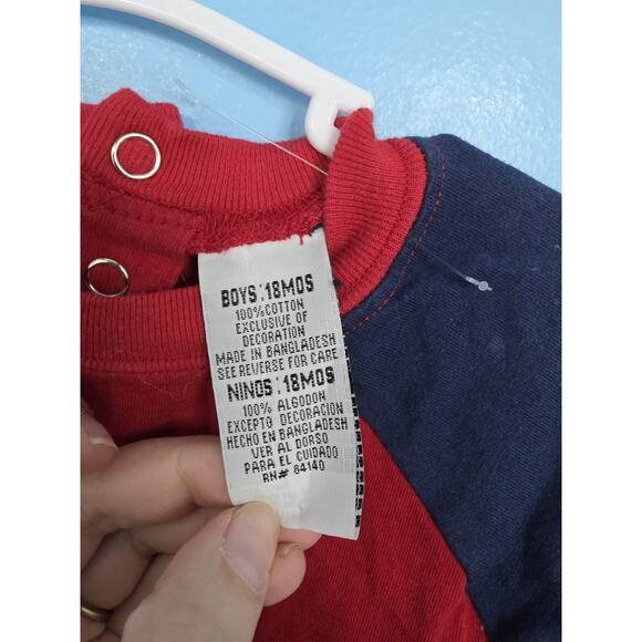 Vintage 18 Months Sesame Street Elmo Tee Light Embroidered Snap Back Closure - Picture 5 of 8